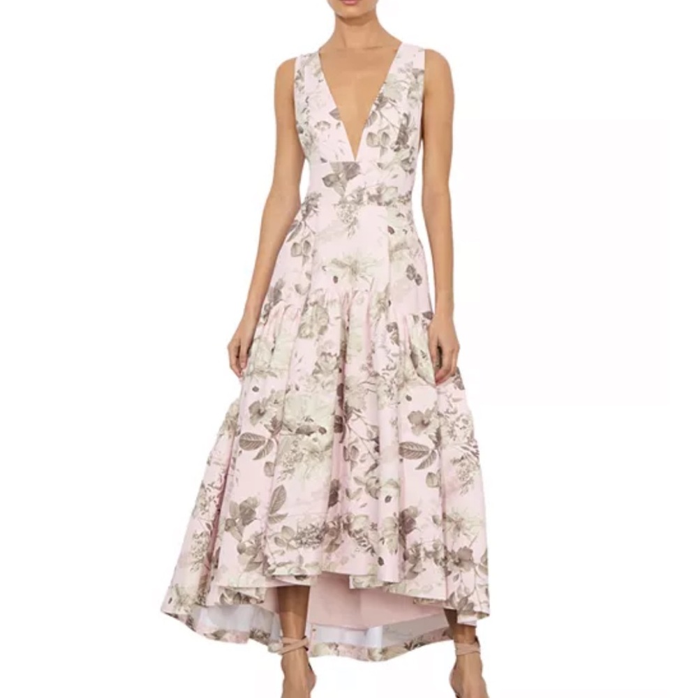 Alice + Olivia Pink Floral High Low Dress